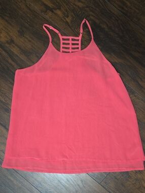 Women’s Coral Ladder-Back Camisole Tank